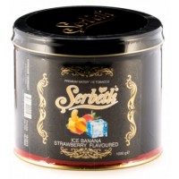 Тютюн Serbetli Ice Banana Strawberry (Крижаний Банан Полуниця) 1 кг