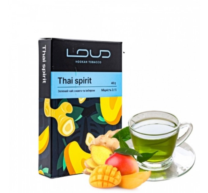 Табак Loud Thai Spirit (Зеленый Чай Манго Имбирь) 40 грамм