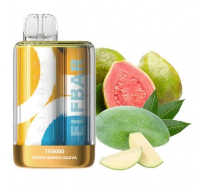 Одноразовая Pod-система Elf Bar TE6000 Green Mango Guava