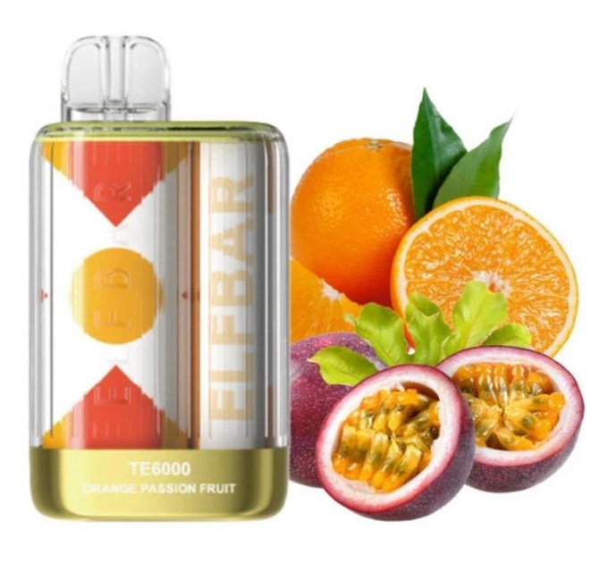 Одноразовая Pod-система Elf Bar TE6000 Orange Passionfruit