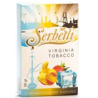 Тютюн Serbetli Ice Banana Strawberry (Крижаний Банан та Полуниця) 50 грам