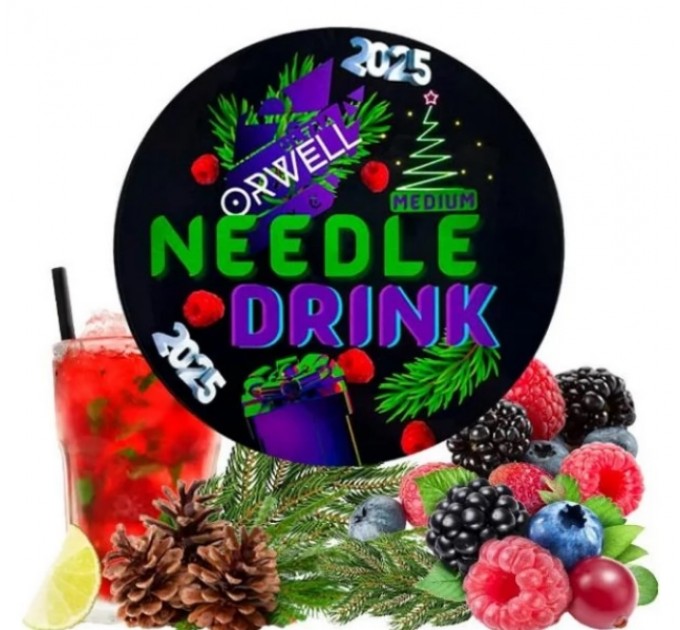 Тютюн Orwell Medium Needle Drink (Коктейль Хвоя Ягоди) 200 грам