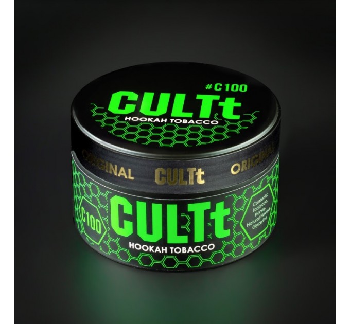 Тютюн CULTt C100 Green Apple Ice (Зелене яблуко, лід) 100 грам