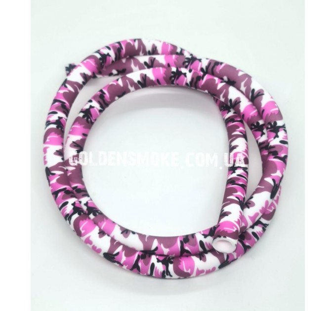 Шланг силиконовый камуфляж pink white