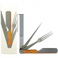 Мультитул (Вилка + шило + нож) для табака Criss Cross Overlord Silver Orange