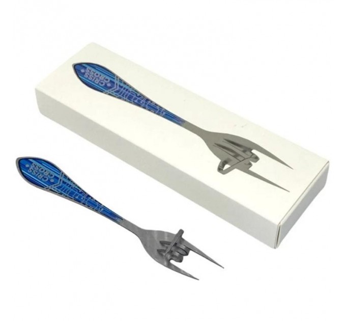 Вилка для табака Criss Cross Silver Blue