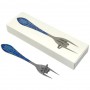 Вилка для табака Criss Cross Silver Blue