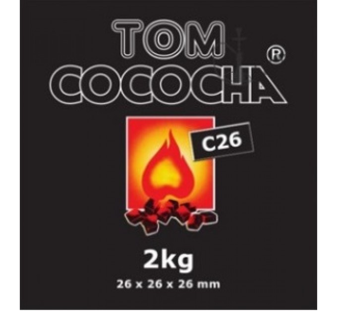 Кокосове вугілля Tom Cococha C26 1кг (у целофані)