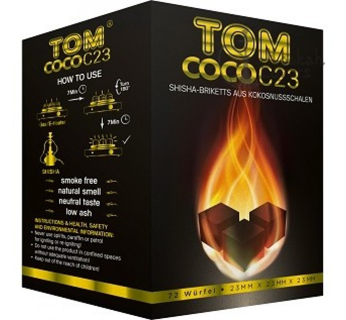 Кокосовый уголь Tom Cococha C23 18 кубиков