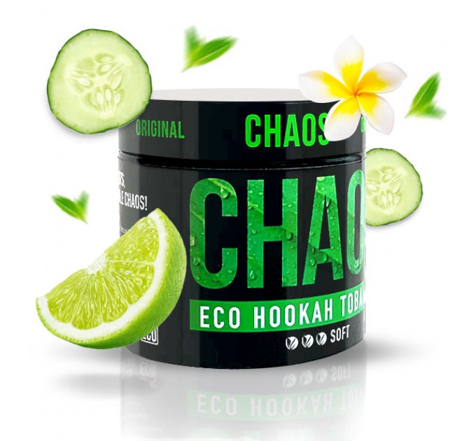 Тютюн Chaos Knock Out (Лайм Огірок Ваніль) 100 грам