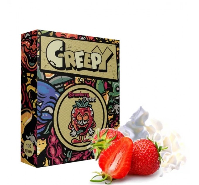 Табак Creepy Strawberry dessert (Клубничный десерт) 100 грамм