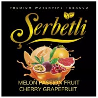 Тютюн Serbetli Melon Passion fruit Cherry Grapefruit (Диня Маракуя Вишня Грейпфрут) 100 грам Тютюн Serbetli Melon Passion fruit Cherry Grapefruit (Диня Маракуя Вишня Грейпфрут) 100 грам