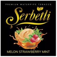 Тютюн Serbetli Melon Strawberry Mint (Диня Полуниця М'ята) 100 грам Тютюн Serbetli Melon Strawberry Mint (Диня Полуниця М'ята) 100 грам