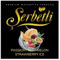 Тютюн Serbetli Passion fruit Melon Strawberry Ice (Маракуя Диня Полуниця Лід) 100 грам