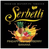 Тютюн Serbetli Pineapple Strawberry Banana (Ананас Полуниця Банан) 100 грам
