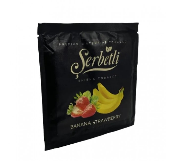 Тютюн Serbetli Banana Strawberry (Банан Полуниця) 100 грам
