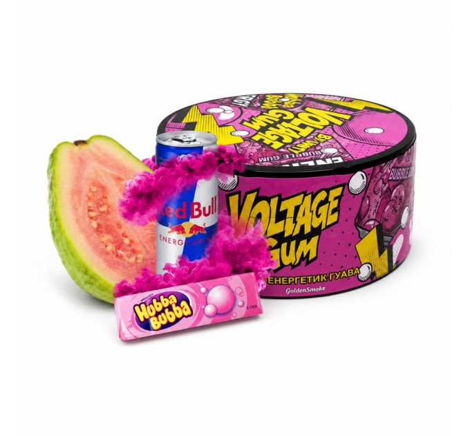 Тютюн Unity Voltage Gum (Хуба буба, Енергетик, Гуава) 100 грам