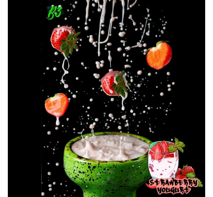 Тютюн B3 Strawberry Yougurt (Полуничний Йогурт) 50 грам