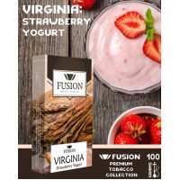 Тютюн Fusion Premium Virginia Полуничний йогурт (Strawberry jogurt) 100 грам