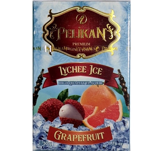 Тютюн Pelikan Lychee Grapefruit Ice (Лічі Грейпфрут Айс) 50 грам