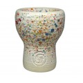 Глиняна чаша GrynBowls Mummy Glaze White Rainbow
