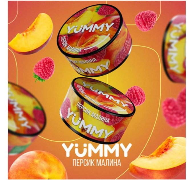 Табак Yummy Персик Малина 100 грамм