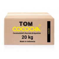 Кокосовый уголь Tom Cococha Gold (Том Кокоча Золотой) 20кг