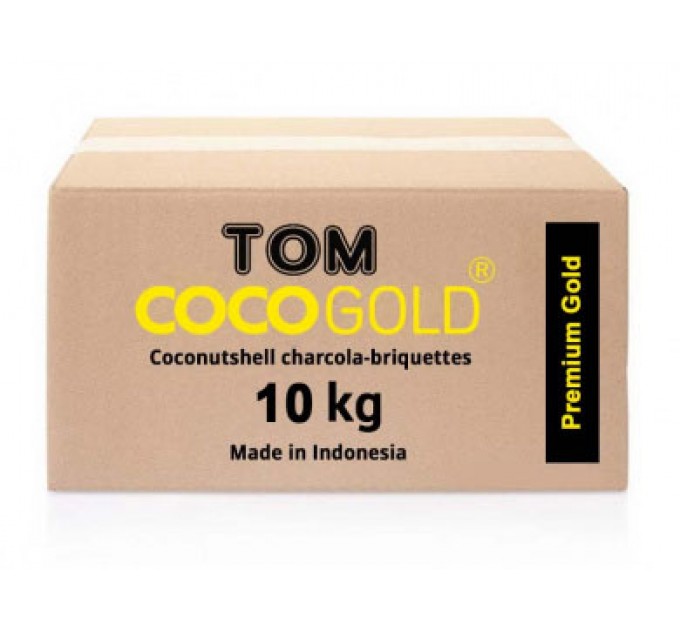 Кокосовый уголь Tom Coco Gold, 10кг
