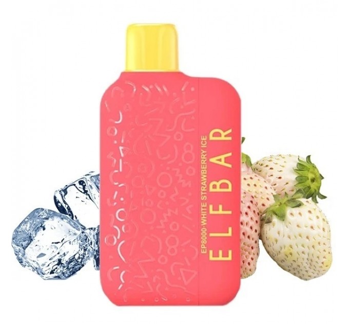 Одноразовая Pod-система Elf Bar EP8000 White Strawberry Ice