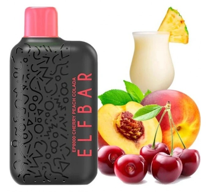 Одноразовая Pod-система Elf Bar EP8000 Cherry Peach Colada
