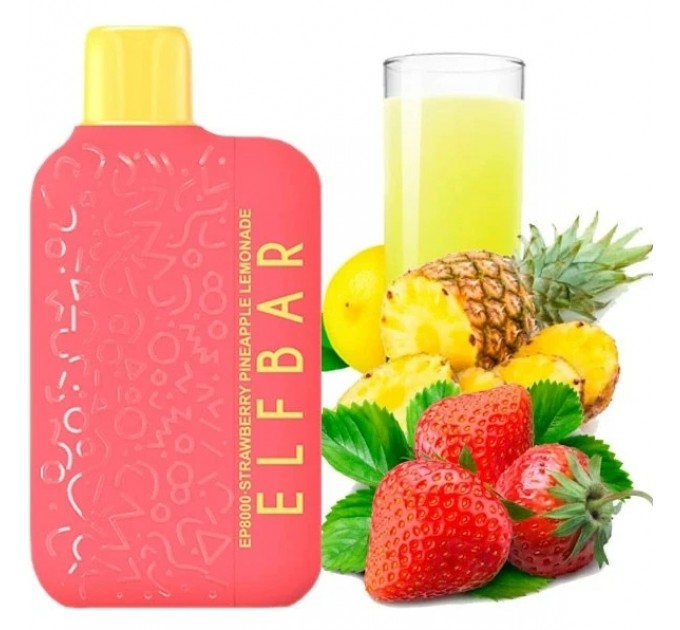 Одноразовая Pod-система Elf Bar EP8000 Strawberry Pineapple Lemonade