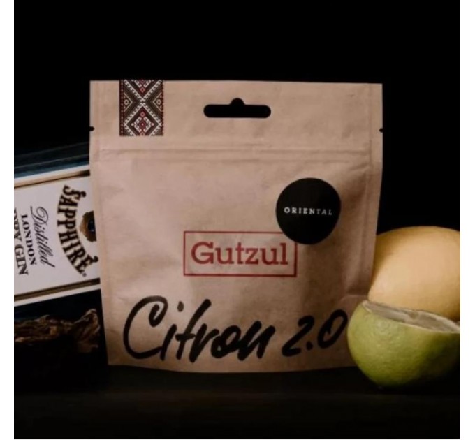 Табак Gutzul Oriental Citron 2.0 (Лимон, лайм, джин) на вес 20 грамм