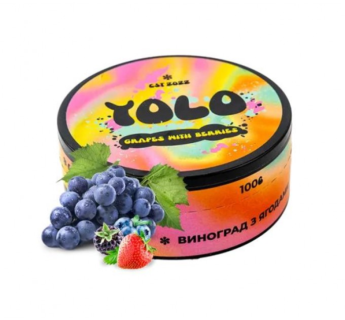 Табак Yolo Grapes Berries (Виноград Ягоды) на вес 20 грамм