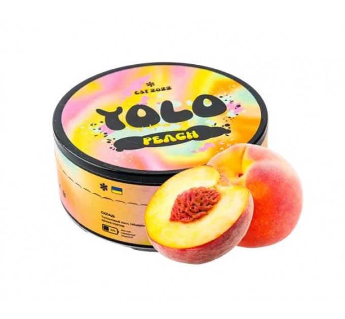 Тютюн Yolo Peach (Персик) на вагу 20 грам