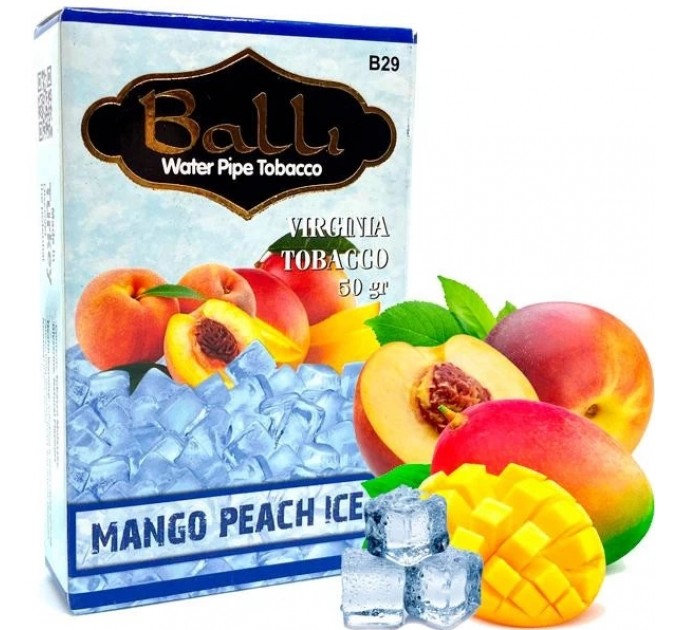 Тютюн Balli Mango peach ice (Манго та Персик Айс) 50 грам