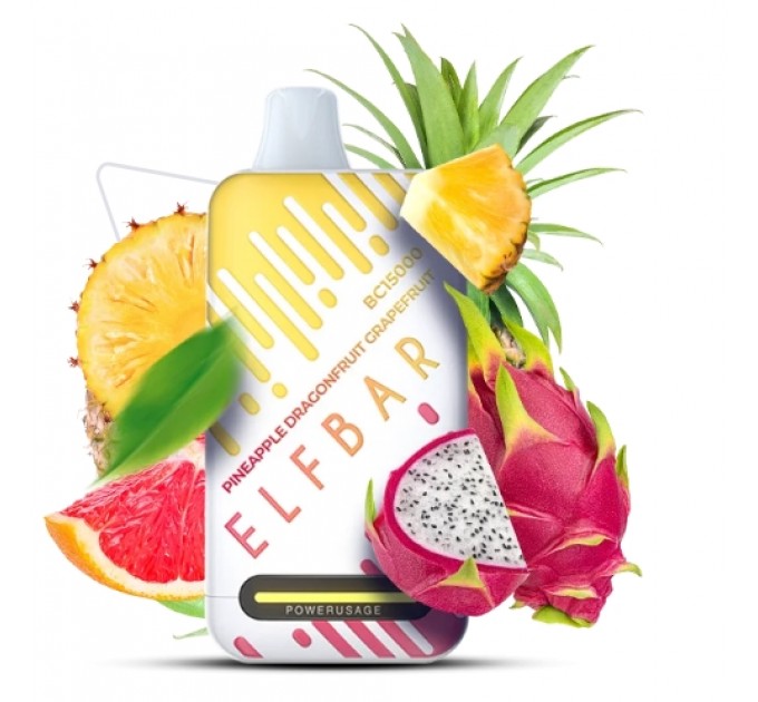 Одноразовая Pod система Elf Bar BC15000 Dragon fruit grapefruit pineapple