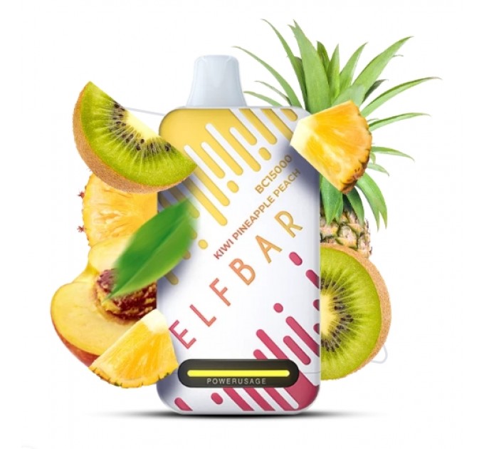 Одноразовая Pod система Elf Bar BC15000 Kiwi pineapple peach