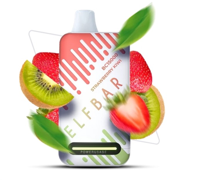 Одноразовая Pod система Elf Bar BC15000 Strawberry kiwi