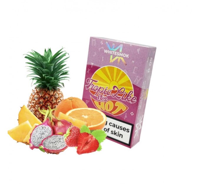 Табак WhiteSmok Tropic Like it's Hot (Апельсин Ананас Клубника Питайя) 50 грамм