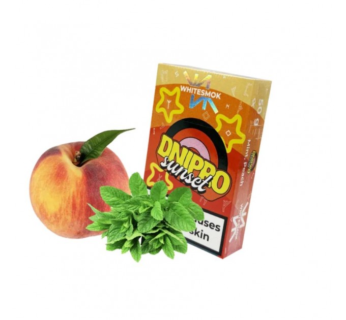 Табак WhiteSmok Dnipro Sunset (Персик Мята) 50 грамм
