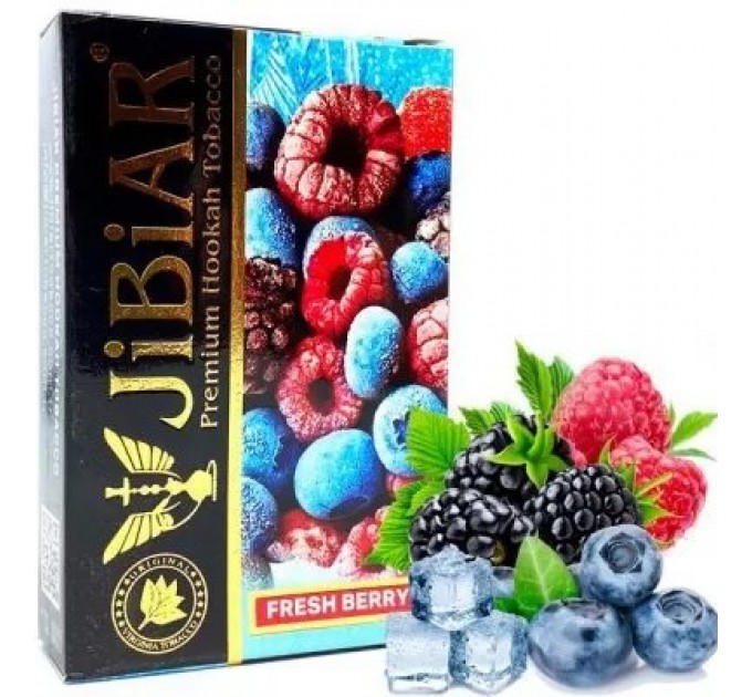 Табак Jibiar Fresh Berry (Ягоды Лед) 50 грамм