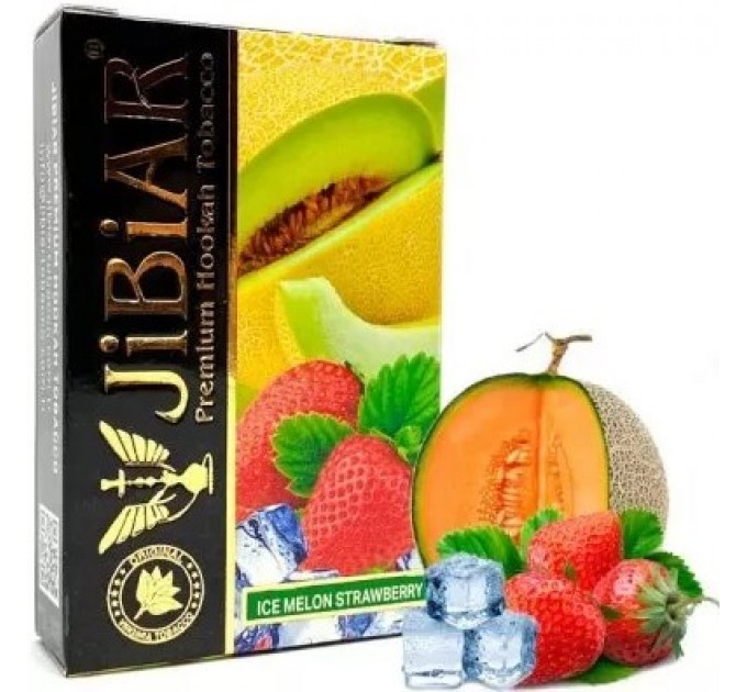 Табак Jibiar Ice Melon Strawberry (Дыня Клубника Лед) 50 грамм