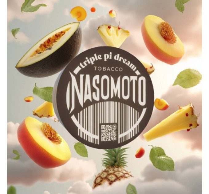 Тютюн Nasomoto Triple Pi dream (Персик Ананас Маракуя М'ята) 100 грам