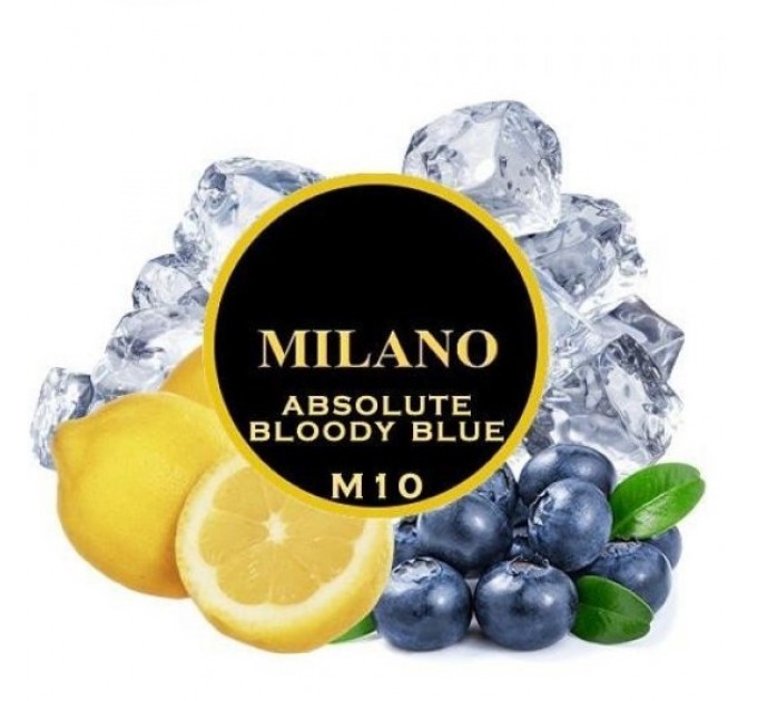 Тютюн Milano Absolute Bloody blue m 10 (Лимон чорниця лід) 100 грам