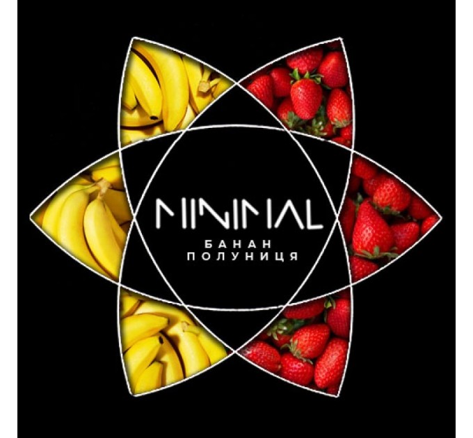Табак Minimal Banana Strawberry (Банан Клубника) 50 грамм