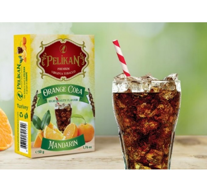 Тютюн Pelikan Cola Orange Mandarin (Кола з апельсином та мандарином) 50 грам