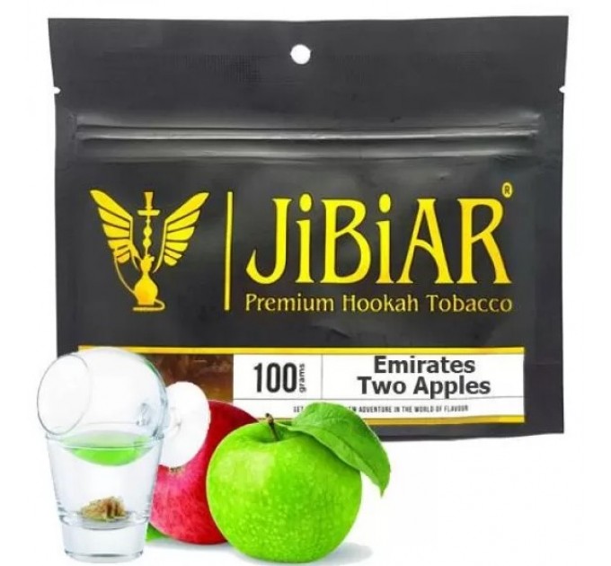 Тютюн Jibiar Emirates Two Apples (Еміратське Подвійне Яблуко) 100 грам
