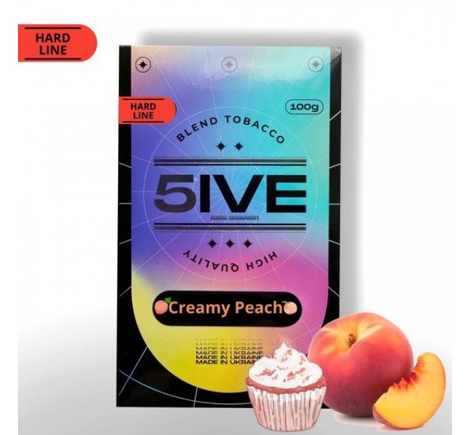 Табак 5IVE Hard Creamy Peach (Персиковый Крем) 100 грамм