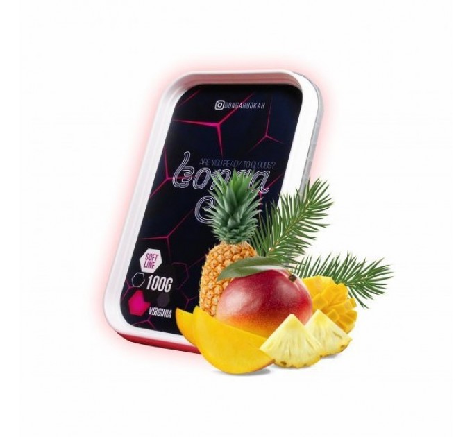 Табак Bonga Soft Line Pineapple Mango Pine (Ананас Манго Хвоя) 100 грамм