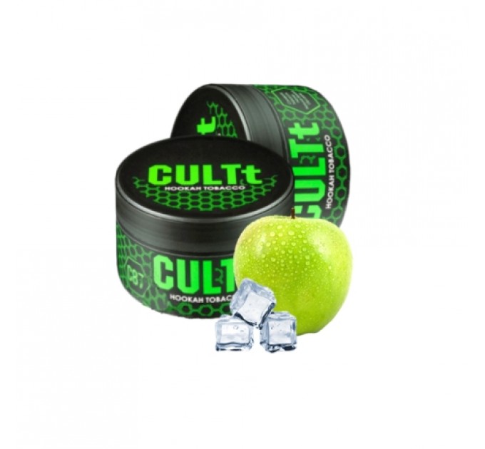 Табак CULTT Strong DS100 Green Apple Ice (Зелене яблуко, Айс) 100 грамм